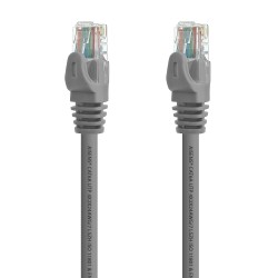 A145-0325 Aisens Cable de Red Latiguillo RJ45 LSZH Cat.6A 500 Mhz UTP AWG24 - 0.50m - sin Halogenos - 10 Gigabit/s - Color Gris