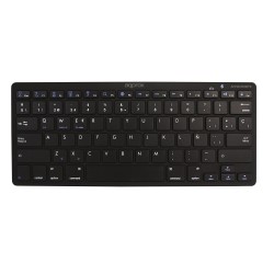 Approx Teclado Compacto Inalambrico Bluetooth 3.0 - 14 Teclas Multimedia - Compatible con PC/Android/iOS - Color Negro