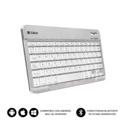 Subblim Teclado Smart Bluetooth - Ultrafino y Ultraligero - Conectividad Wireless Bluetooth 30 - Compatible con Apple, Android