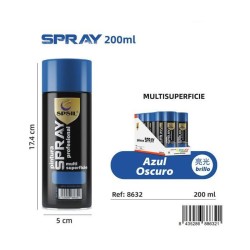 Spray Pintura Azul Oscuro 200ml SPSIL – Color Profundo y Duradero