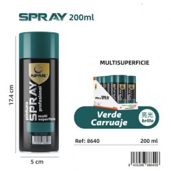 Spray Pintura Verde Carruajes 200ml SPSil - Acabado Elegante y Durader