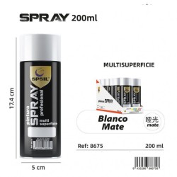 Spray Pintura Blanco Mate 200ml SPSil - Acabado Perfecto y Resistente