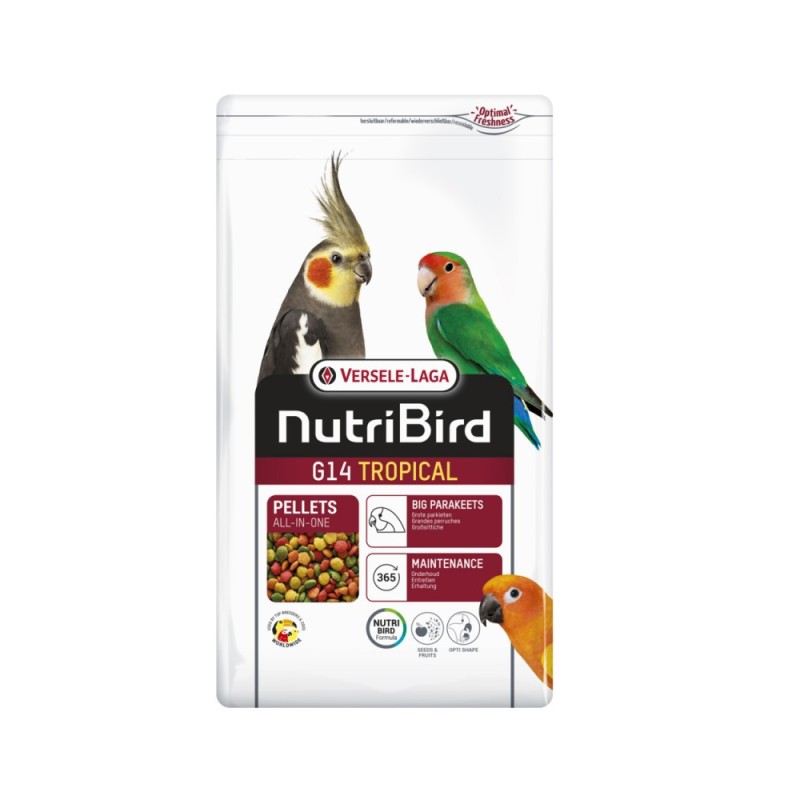 ✅ Nutribird G14 Tropical para Ninfas 1 kg | Alimentación Completa