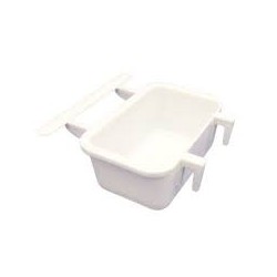 Bizcochera Blanca para Pajaritos con Gancho de Plástico