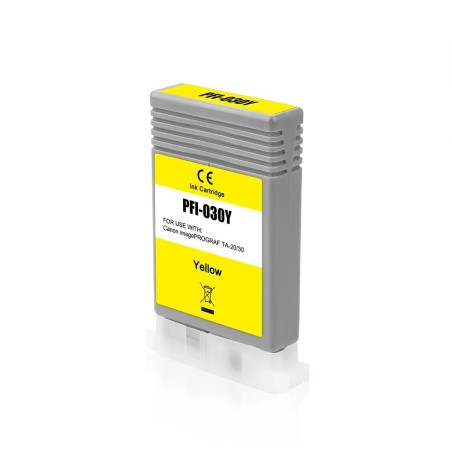 Canon PFI030 Amarillo Cartucho de Tinta Pigmentada Generico - Reemplaza 3492C001