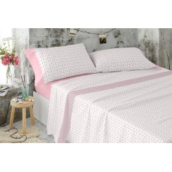 Burrito Blanco Juego de Sábanas 517 Cama 90 Color Rosa