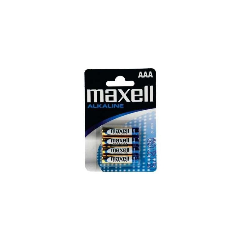 Maxell Pack de 4 Pilas Alcalinas LR03 AAA 1.5V