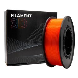 Filamento 3D PLA - Diametro 1.75mm - Bobina 1kg - Color Naranja Fluorescente