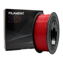 Filamento 3D PETG - Diametro 1.75mm - Bobina 1kg - Color Rojo