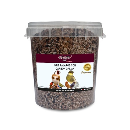 ✅ Grit para Pájaros con Carbón Galian 1.25 kg en Cubo | Suplemento