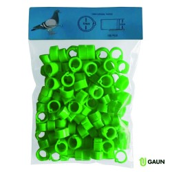 ✅ Gaun 14263 Anillas para Palomas 8 mm Verde | Pack 100 Uds.