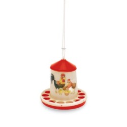 🐦 Gaun 11369 Tolva Plástico Aves 2 Kg - Happy Range | Práctica y Dura