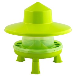 🐦 Gaun 11426 Tolva Plástico Aves 4 kg con Patas + Tapa (Pistacho)