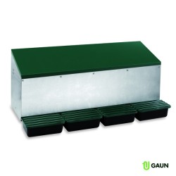 🐣 Gaun 10124 Ponedero 4 Departamentos para Exterior con Fondo