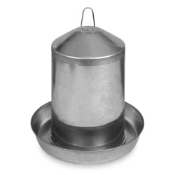Gaun 12053 Bebedero Chapa para Aves 12 Lts - Doble Pared, Resistente