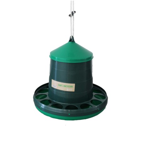♻️ Gaun 11234 Tolva para Aves de Plástico Reciclado 12 kg | Sostenible