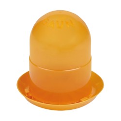 🐣 Gaun 30076 Comedero para Pollitos 2 kg Color Naranja y Resistencia