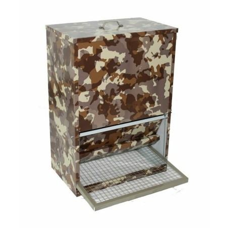 Gaun 11470 Tolva para Aves Apertura Mecánica 40 kg. Camuflaje