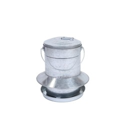 🌧️ Gaun 11435 Tolva de Chapa para Aves 9 kg con Protección Antilluvia