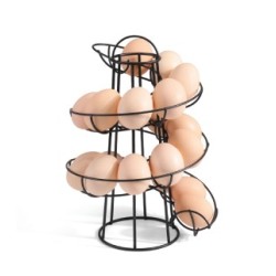 ✅ Gaun 10677 Expositor Espiral para Huevos Negro | Elegante y Práctico