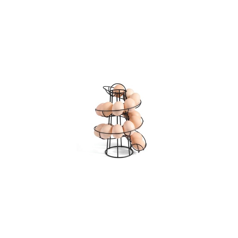 ✅ Gaun 10677 Expositor Espiral para Huevos Negro | Elegante y Práctico