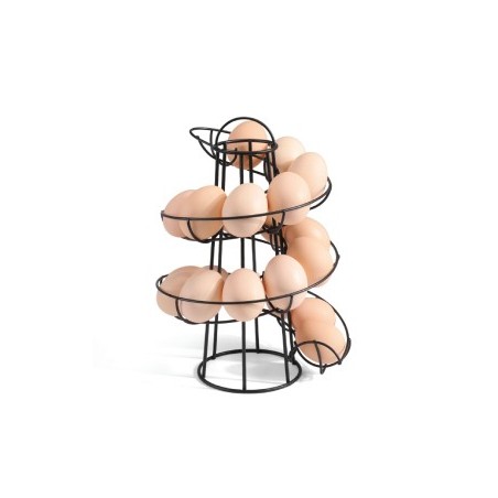 ✅ Gaun 10677 Expositor Espiral para Huevos Negro | Elegante y Práctico