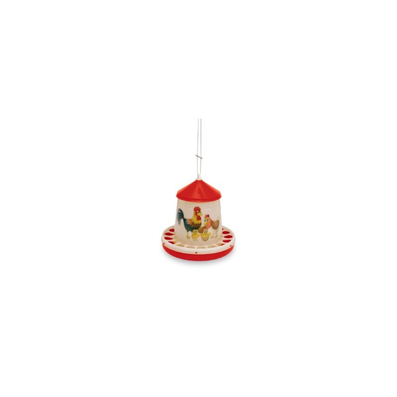 🐦 Gaun 11364 Tolva Plástico Aves 4 Kg - Happy Range | Resistente 🐦 Gaun 11364 Tolva Plástico Aves 4 Kg - Happy Range | Resistente