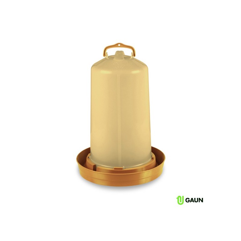 🐦 Gaun 11053 Bebedero Premium 12 L (Oro) para Aves | Elegante y Dura