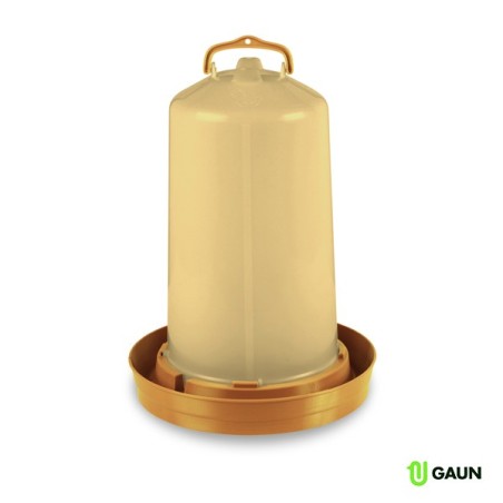 🐦 Gaun 11053 Bebedero Premium 12 L (Oro) para Aves | Elegante y Dura