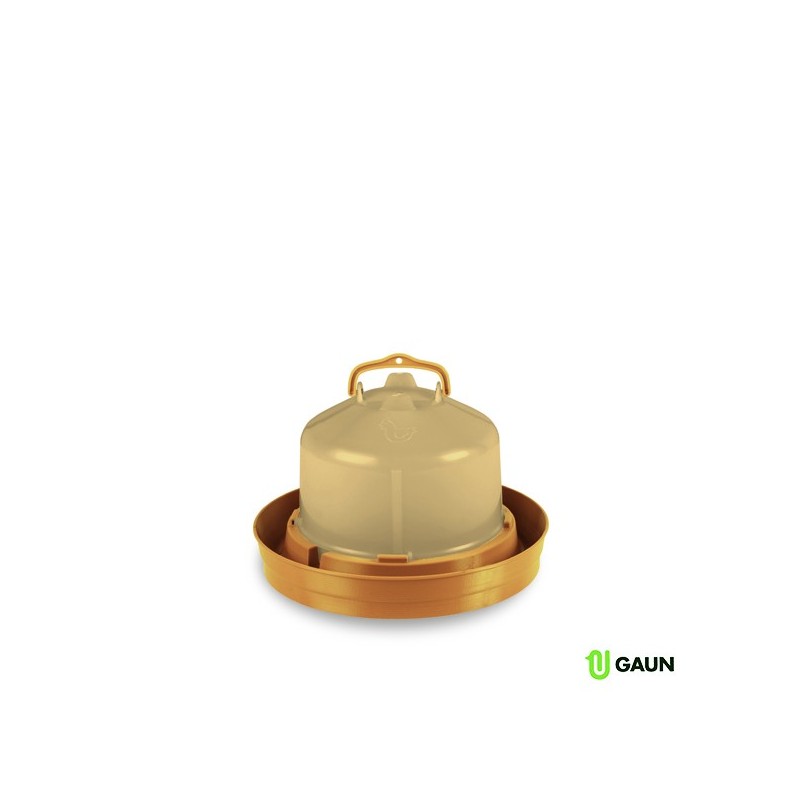 Gaun 11057 Bebedero Premium 5L con Tapón (Oro) | Práctico y Resistente