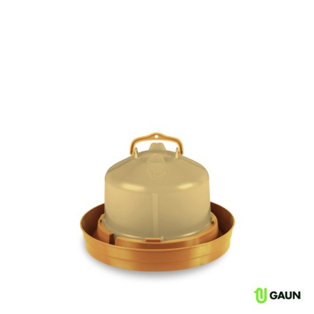 Gaun 11057 Bebedero Premium 5L con Tapón (Oro) | Práctico y Resistente