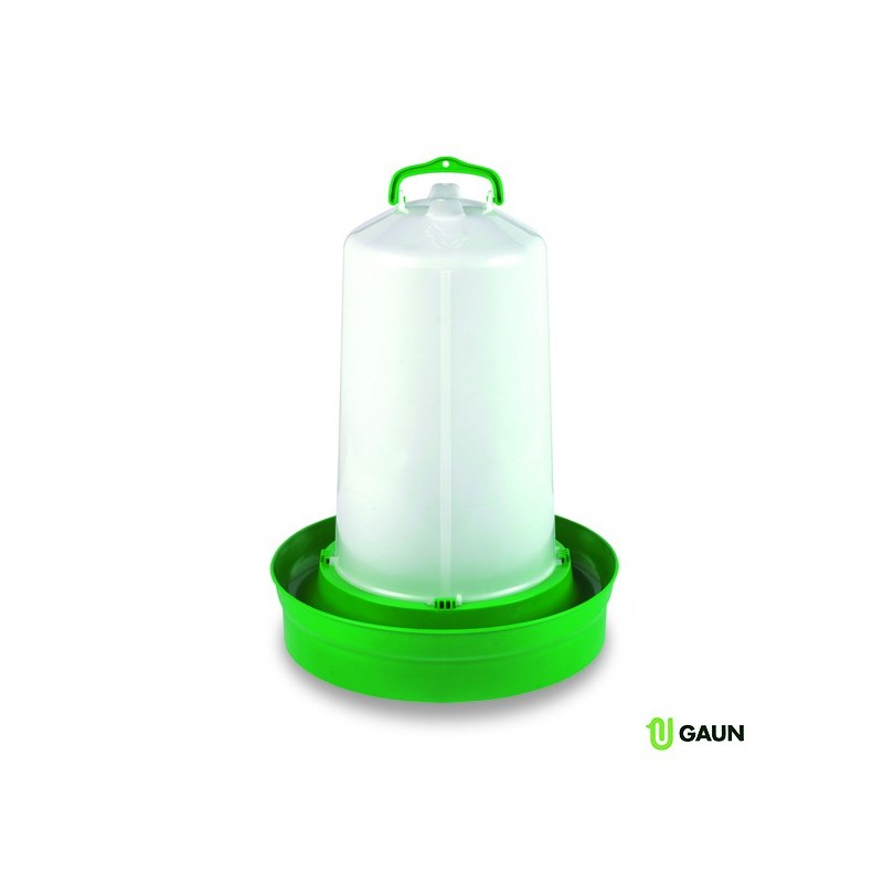 🐔 Gaun 11068 Bebedero Premium 12 Lts. Base Profunda (Verde)