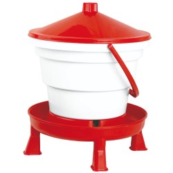 🐦 Gaun 12043 Bebedero Cubo 16 L con Patas para Aves | Gran Capacidad