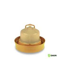 Gaun 11063 Bebedero Premium 5L con Base Profunda (Oro) | Resistente