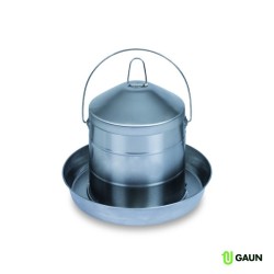 🐦 Gaun 12028 Bebedero de Acero Inoxidable para Aves - 8 Lts