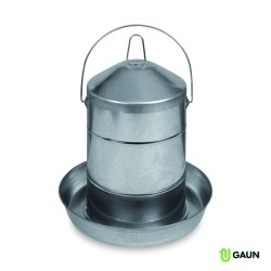 💧 Gaun 12033 Bebedero de Chapa para Aves 12 Lts | Resistente