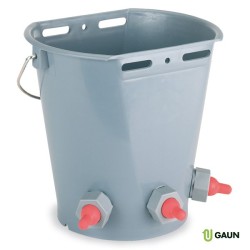 Gaun 60320 Cubo para Corderos 8 Lts con 3 Tetinas – Alimentación Fácil