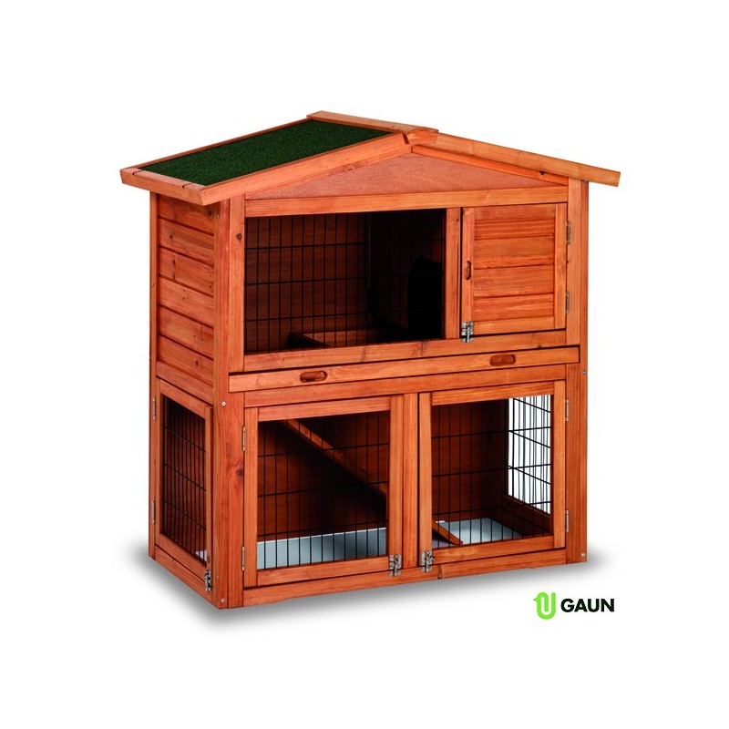 ✅ Gaun 10250 Caseta de Madera para Conejos Modelo Praga | Espaciosa