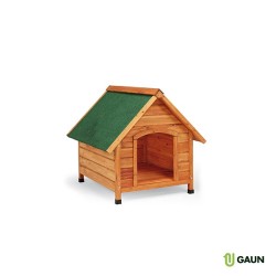 🐕 Gaun 71240 Caseta de Madera con Techo a 2 Aguas Grande | Refugio