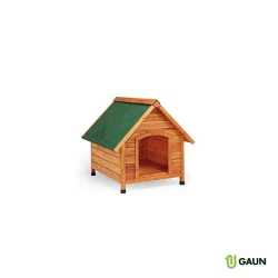 🐶 Gaun 71235 Caseta de Madera con Techo a 2 Aguas Mediana para Perros