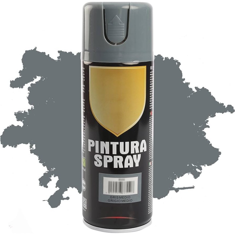 8550 Spray Pintura Color Gris Medio 400 ML. SPSIL