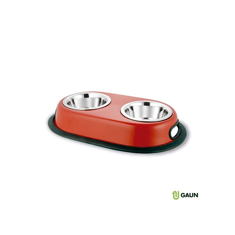 Gaun 30415 Plato Doble Pintado N°2 para Mascotas