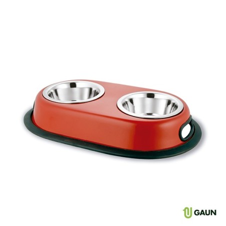 Gaun 30415 Plato Doble Pintado N°2 para Mascotas