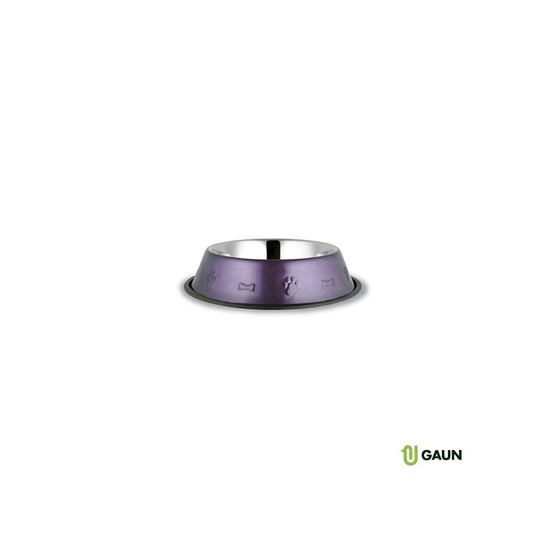 Gaun 30445 - Plato de Acero Inoxidable Pintado 150 mm para Perros