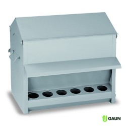 Gaun 30025 Tolva Exterior de Aves 18 Kgs - Alimentación Práctica y Seg