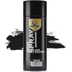 8576 Spray Pintura Color Negro Mate 400 ML. SPSIL