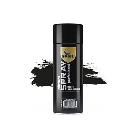 8577 Spray Pintura Color Negro Brillo 400 ML. SPSIL