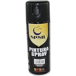 8579 Spray Pintura Color Negro Satinado 400 ML. SPSIL