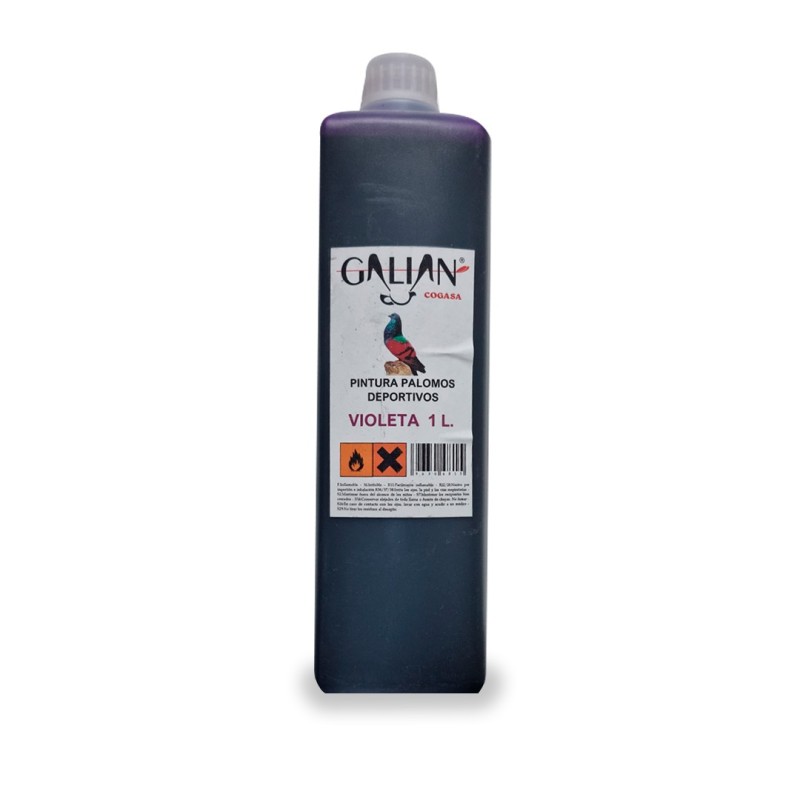 Pintura para Palomos Violeta 1L Galian – Color Intenso y Duradero