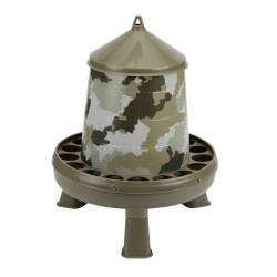 Gaun 11387 Tolva Plástico Aves 4 kg. con Patas Camuflaje - Resistente